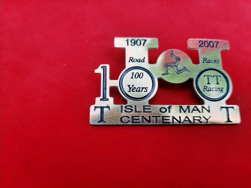 Isle man centenary badge - of,